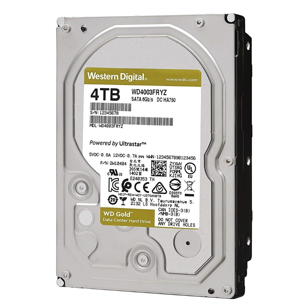 Hình ảnh chi tiết Western 4TB Gold WD4003FRYZ - Ảnh số 1