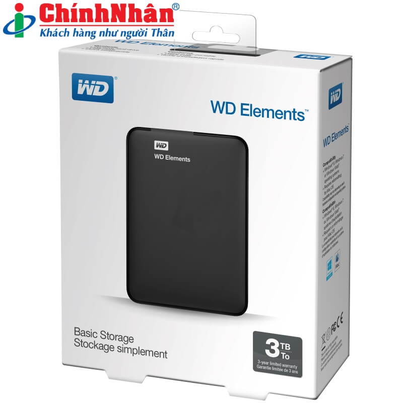 Hình ảnh chi tiết Western 3TB Elements Portable WDBU6Y0030BBK - Ảnh số 4