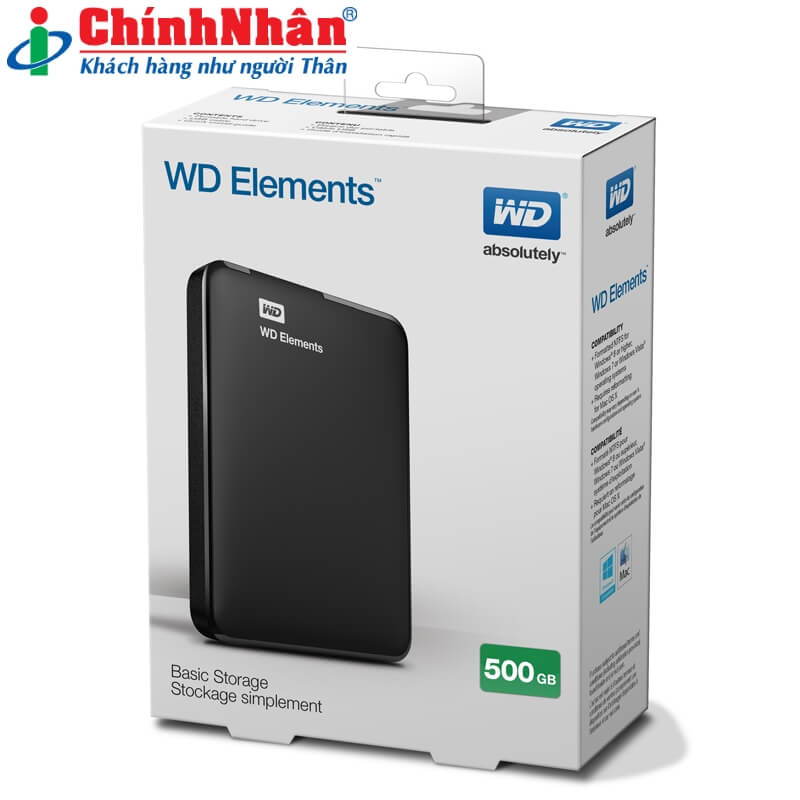 Hình ảnh chi tiết Western 500GB Elements Portable WDBUZG5000ABK - Ảnh số 4