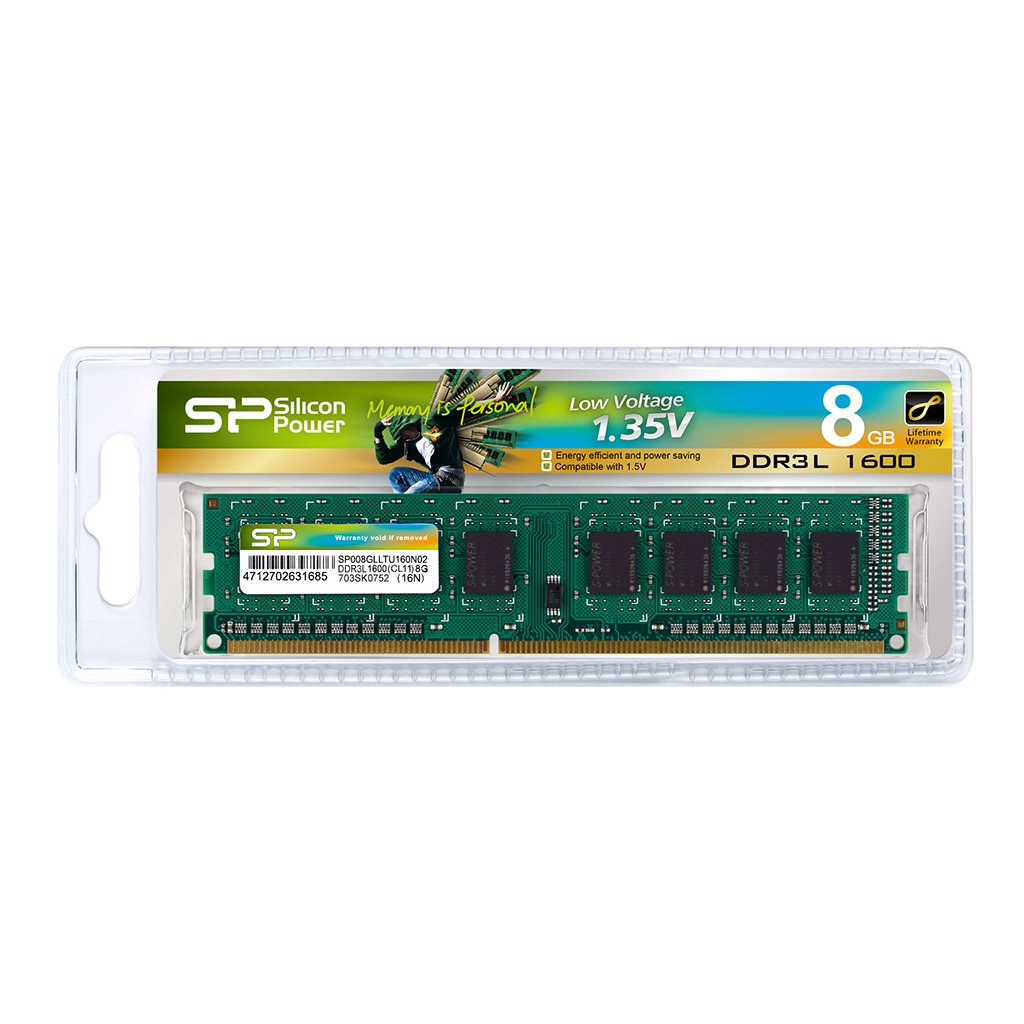 Hình ảnh chi tiết Silicon Power DDR3L 8GB Bus 1600Mhz Haswell (PC) - Ảnh số 1