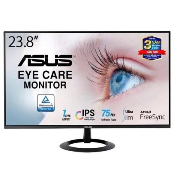 Hình ảnh chi tiết Màn hình viền mỏng Asus VZ24EHE 24" IPS 75Hz - Ảnh số 1