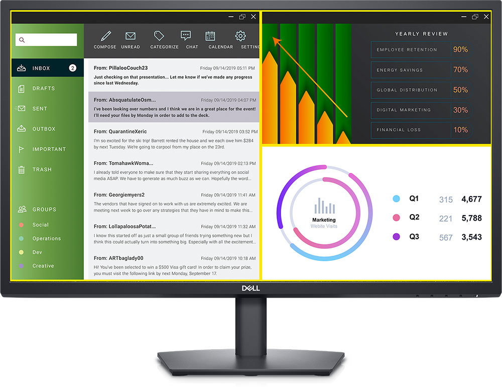 Hình ảnh chi tiết Màn hình Dell E2723H 27 inch FHD VA - Ảnh số 1
