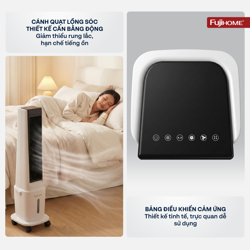 Hình ảnh chi tiết Quạt làm mát không khí hơi nước Fujihome AC-17N - Ảnh số 6