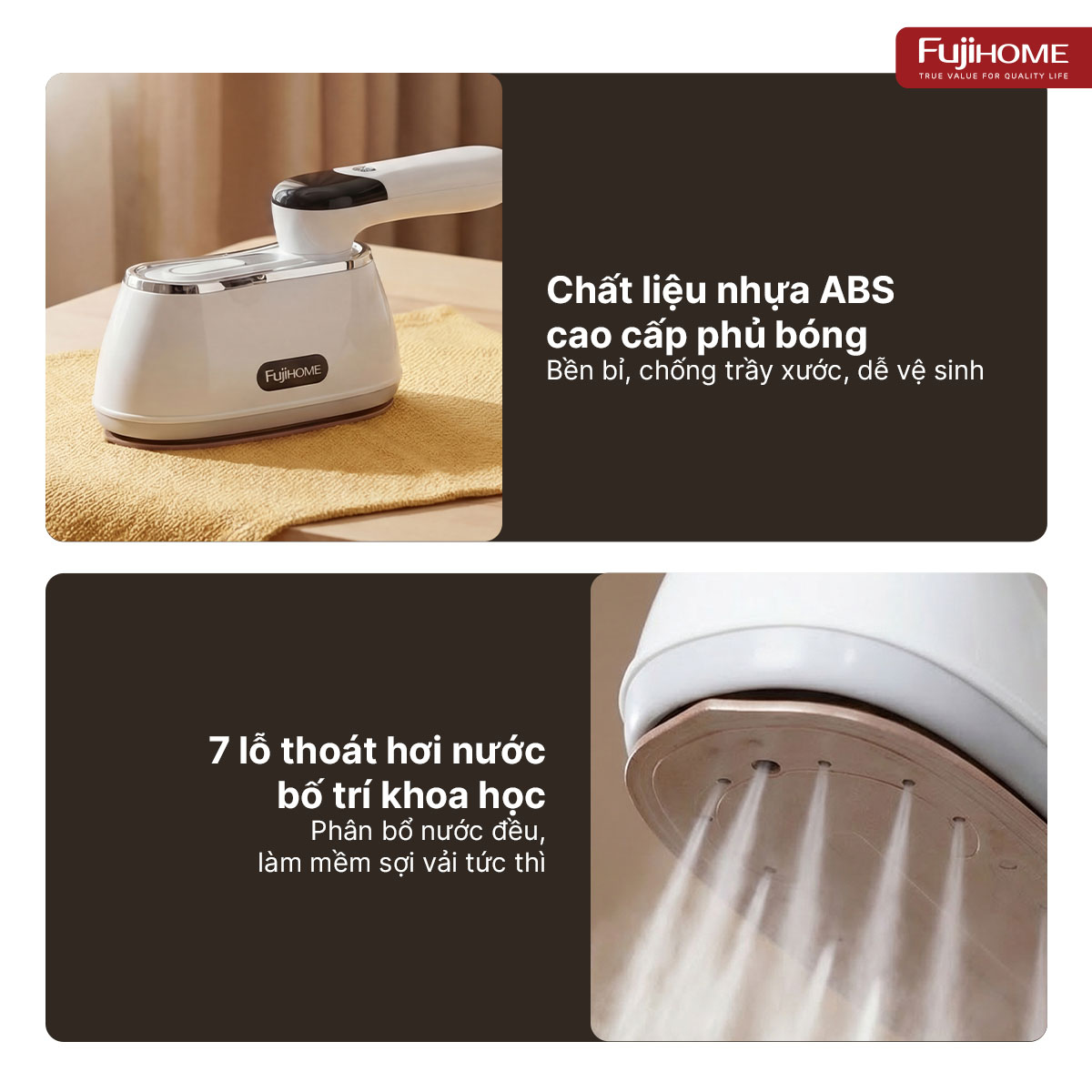 Hình ảnh chi tiết Bàn là (Bàn ủi) hơi nước cầm tay gấp gọn Fujihome SI200CW - Ảnh số 16