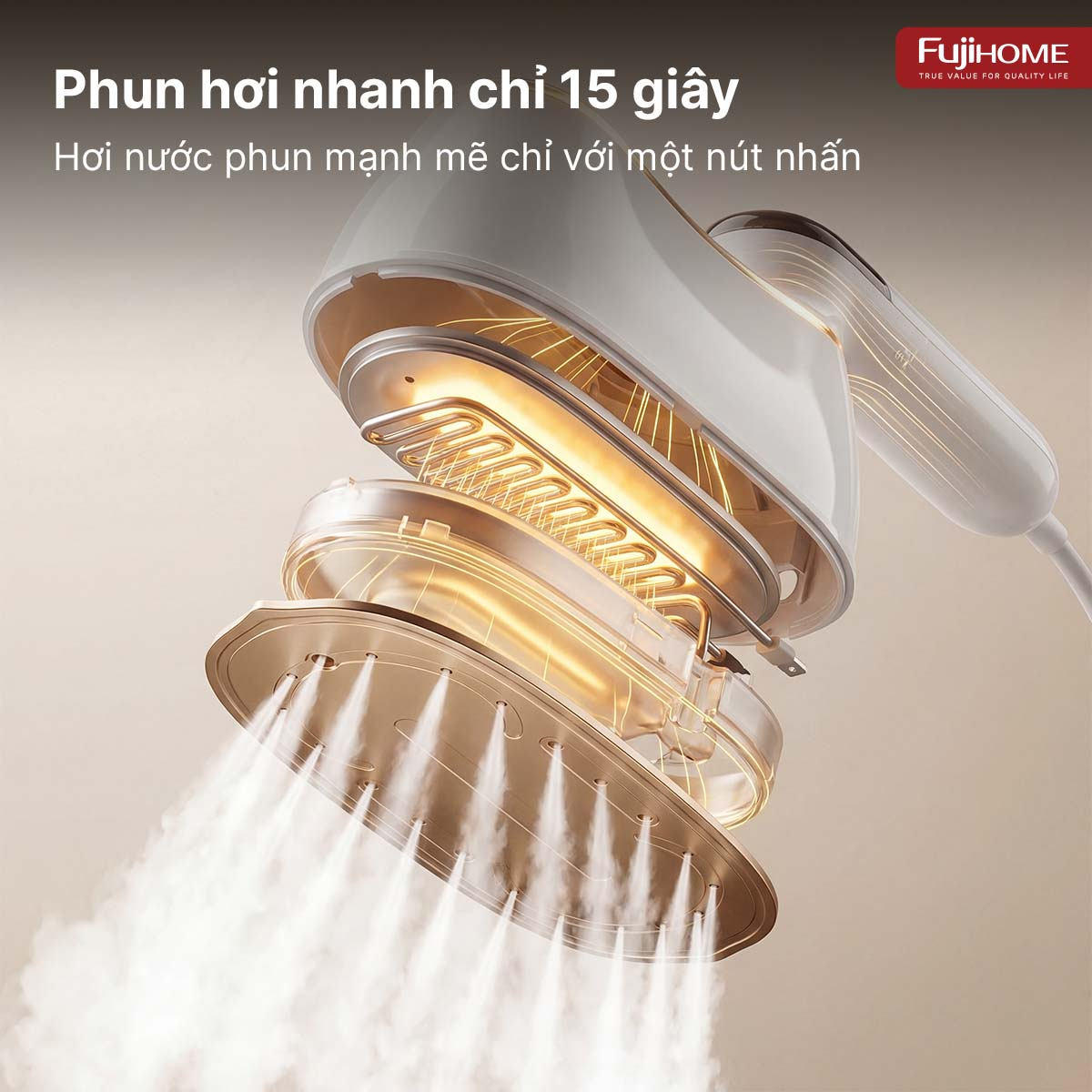 Hình ảnh chi tiết Bàn là (Bàn ủi) hơi nước cầm tay gấp gọn Fujihome SI200CW - Ảnh số 23