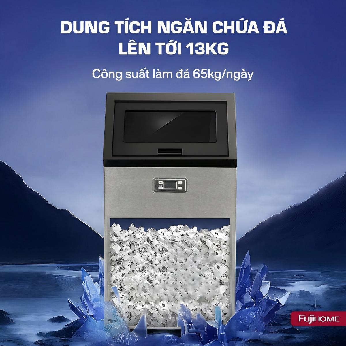 Hình ảnh chi tiết Máy Làm Đá Thương Mại Cao Cấp Fujihome IM65 - Ảnh số 6