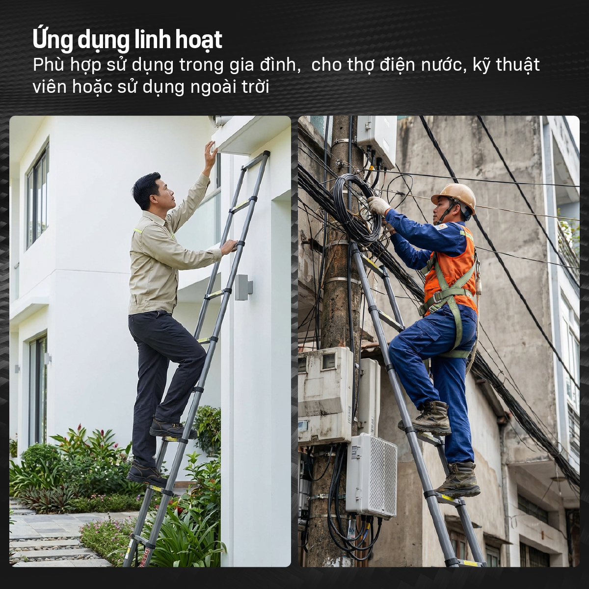Hình ảnh chi tiết Thang rút đơn thép carbon Fujihome STL39 - Ảnh số 16