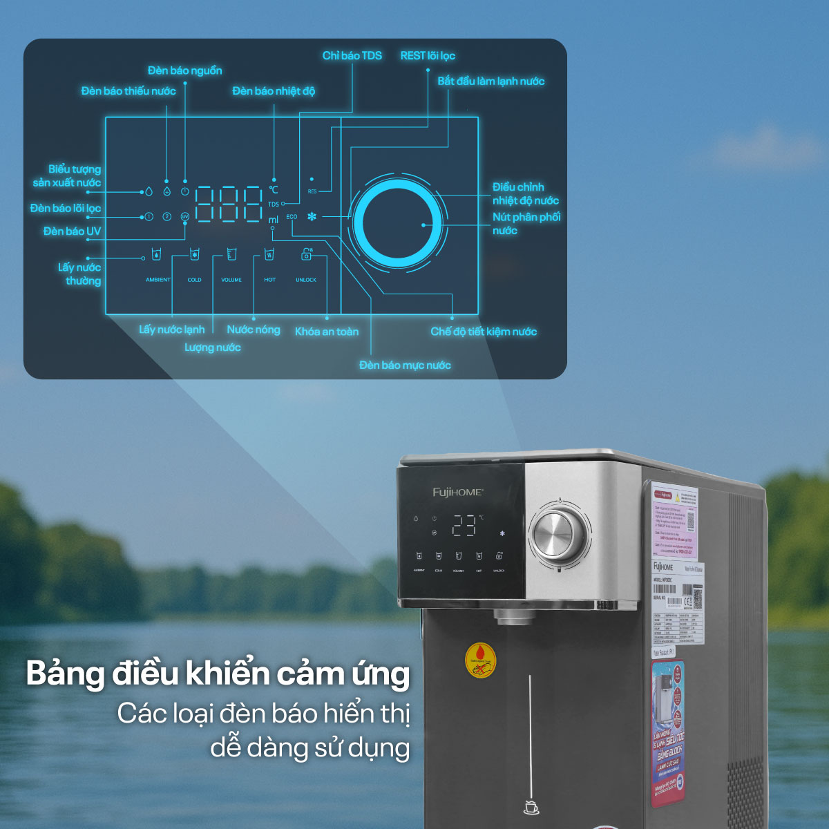 Hình ảnh chi tiết Máy lọc nước RO nóng lạnh Fujihome WP302C - Ảnh số 21