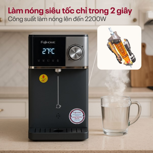 Hình ảnh chi tiết Máy lọc nước RO nóng lạnh Fujihome WP302C - Ảnh số 4