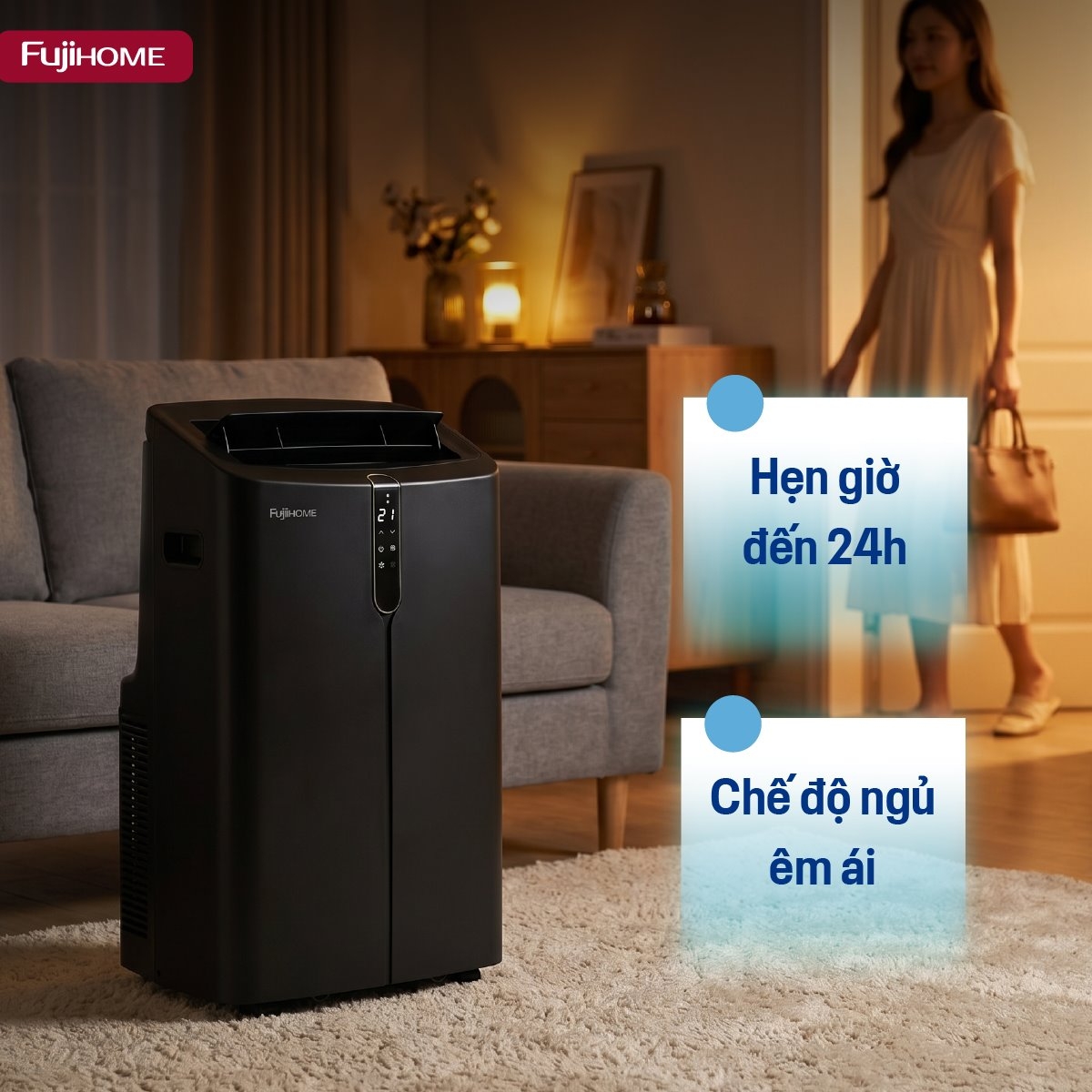 Hình ảnh chi tiết Điều hòa di động Fujihome PAC12PRO INVERTER Linh hoạt, làm lạnh nhanh - Ảnh số 6