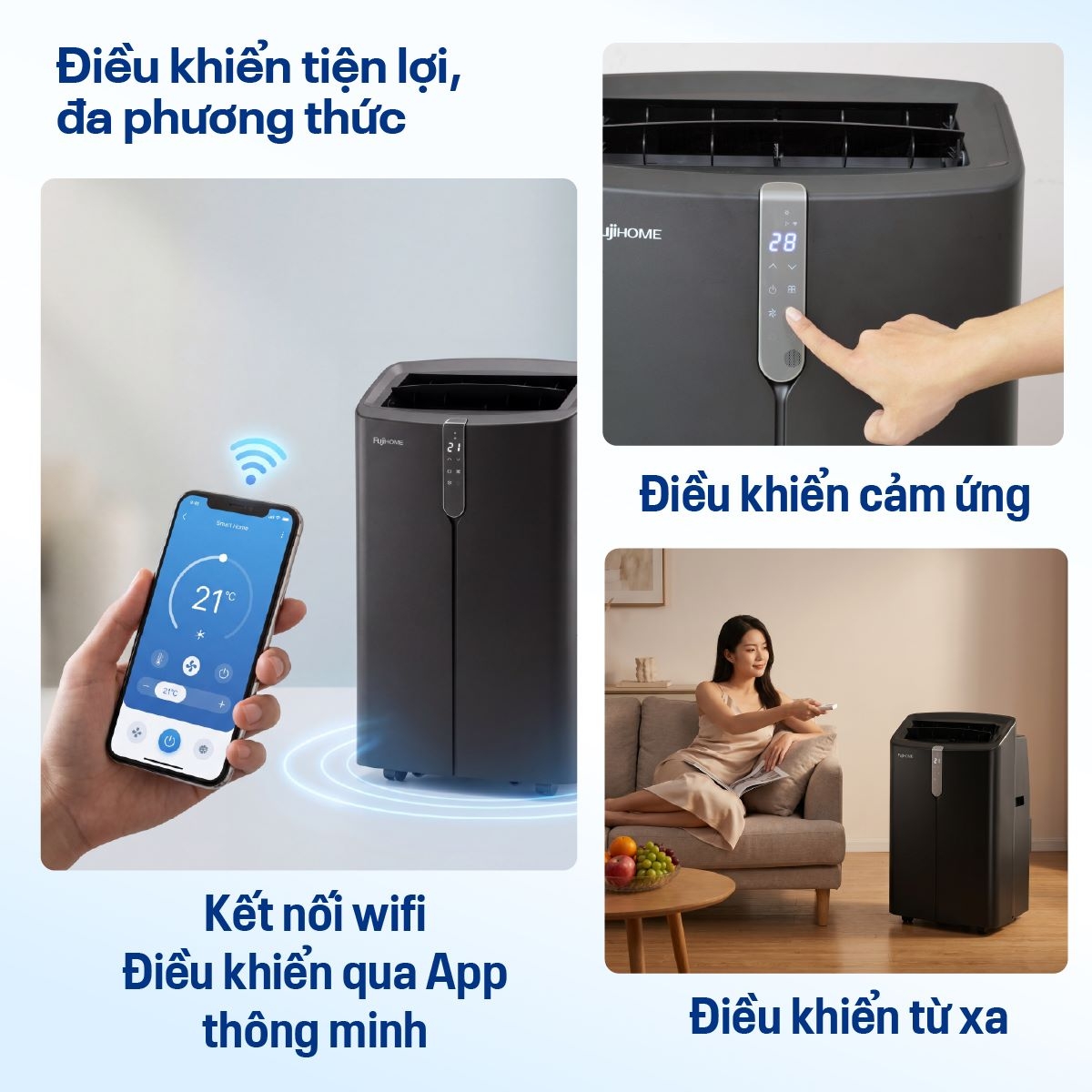Hình ảnh chi tiết Điều hòa di động Fujihome PAC12PRO INVERTER Linh hoạt, làm lạnh nhanh - Ảnh số 8