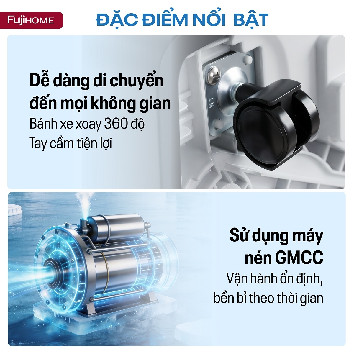 Hình ảnh chi tiết Điều hòa di động Fujihome PAC14PRO INVERTER Linh hoạt, làm lạnh nhanh - Ảnh số 10