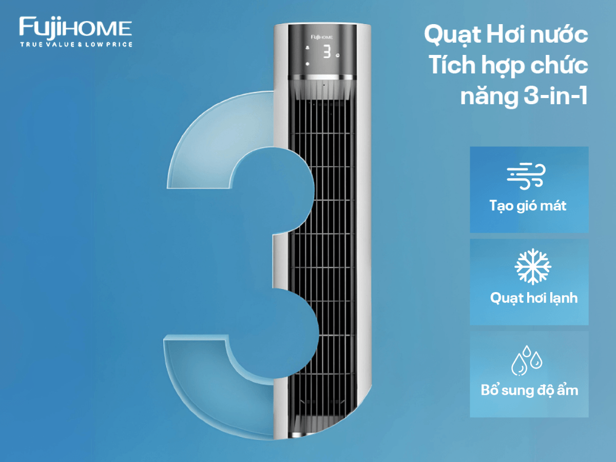 Hình ảnh chi tiết Quạt tháp hơi nước cao cấp Fujihome AC-18LE - Ảnh số 13