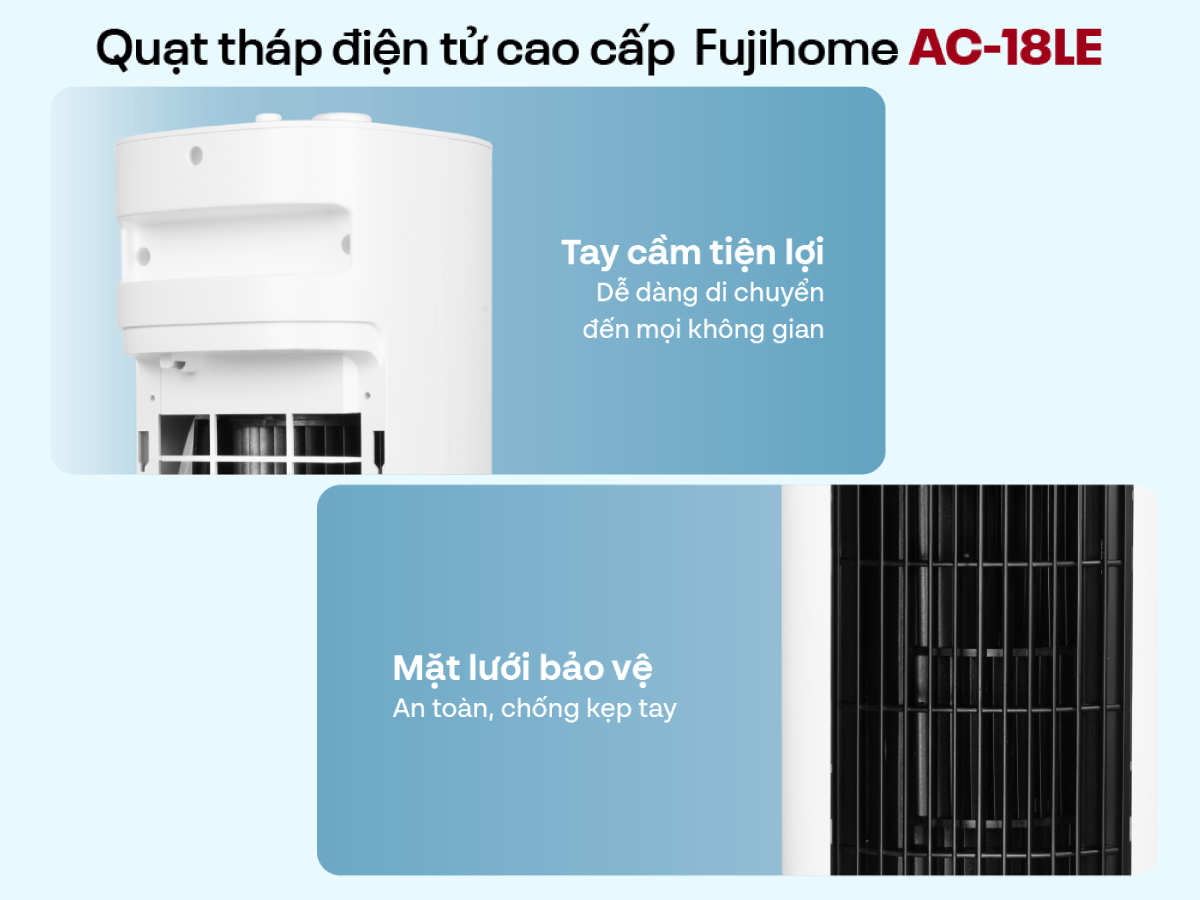 Hình ảnh chi tiết Quạt tháp hơi nước cao cấp Fujihome AC-18LE - Ảnh số 15