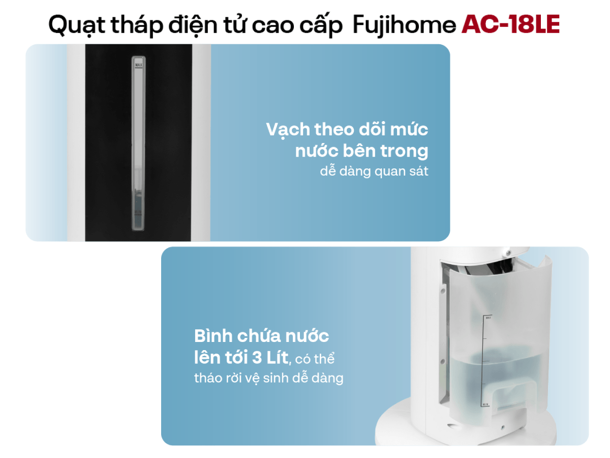 Hình ảnh chi tiết Quạt tháp hơi nước cao cấp Fujihome AC-18LE - Ảnh số 16