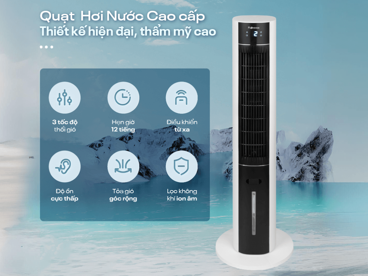 Hình ảnh chi tiết Quạt tháp hơi nước cao cấp Fujihome AC-18LE - Ảnh số 10
