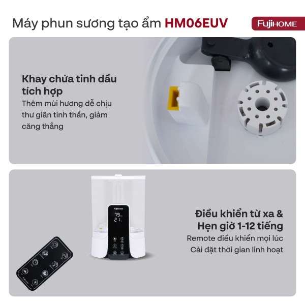 Hình ảnh chi tiết Máy Phun Sương Tạo Ẩm Fujihome HM06EUV - Ảnh số 11