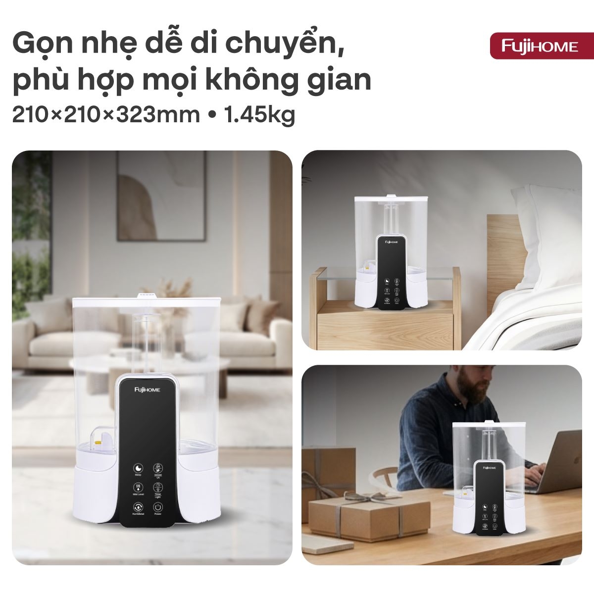 Hình ảnh chi tiết Máy Phun Sương Tạo Ẩm Fujihome HM06EUV - Ảnh số 23