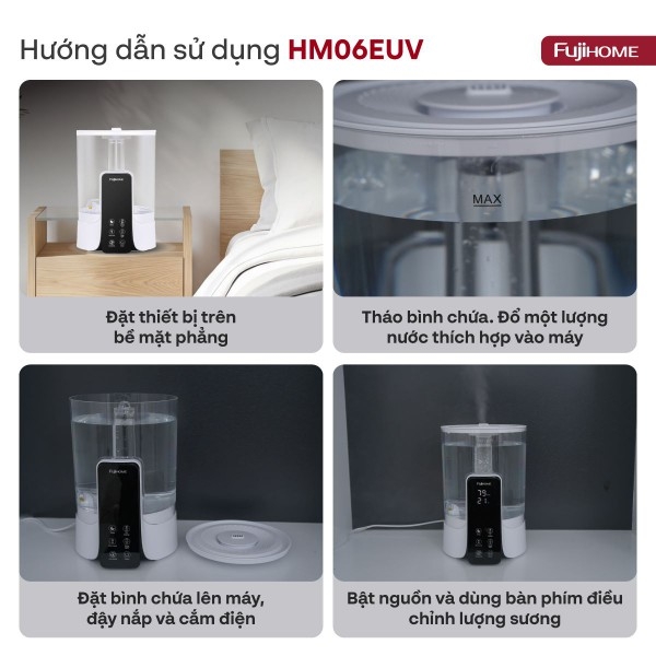 Hình ảnh chi tiết Máy Phun Sương Tạo Ẩm Fujihome HM06EUV - Ảnh số 9