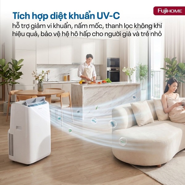 Hình ảnh chi tiết FUJIHOME PAC12N – Điều hòa di động thế hệ mới, thông minh và tiết kiệm điện - Ảnh số 9