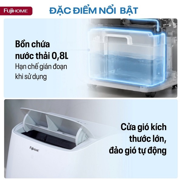 Hình ảnh chi tiết FUJIHOME PAC12N – Điều hòa di động thế hệ mới, thông minh và tiết kiệm điện - Ảnh số 10