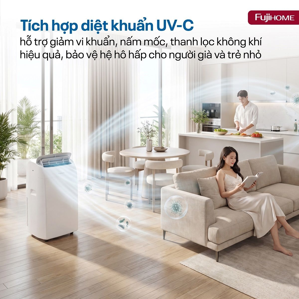 Hình ảnh chi tiết FUJIHOME PAC14N – Điều hòa di động thế hệ mới, thông minh và tiết kiệm điện - Ảnh số 17