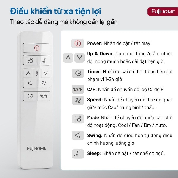 Hình ảnh chi tiết FUJIHOME PAC14N – Điều hòa di động thế hệ mới, thông minh và tiết kiệm điện - Ảnh số 8