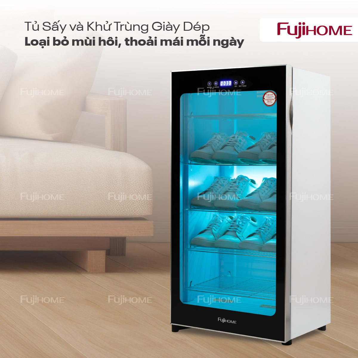 Hình ảnh chi tiết Tủ sấy giày dép khử khuẩn Fujihome SD128 (IMEI) - Ảnh số 1