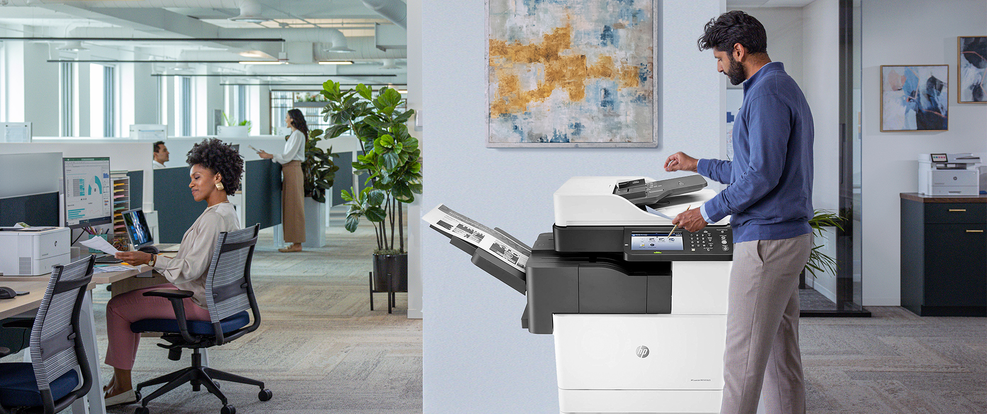 Thiết bị máy in/photocopy HP được cho thuê tại Chính Nhân đem lại chất lượng in tốt nhất cho doanh nghiệp cùng chi phí đầu tư, vận hành phải chăng, đi kèm những chương trình tư vấn, hỗ trợ khách hàng tốt nhất.