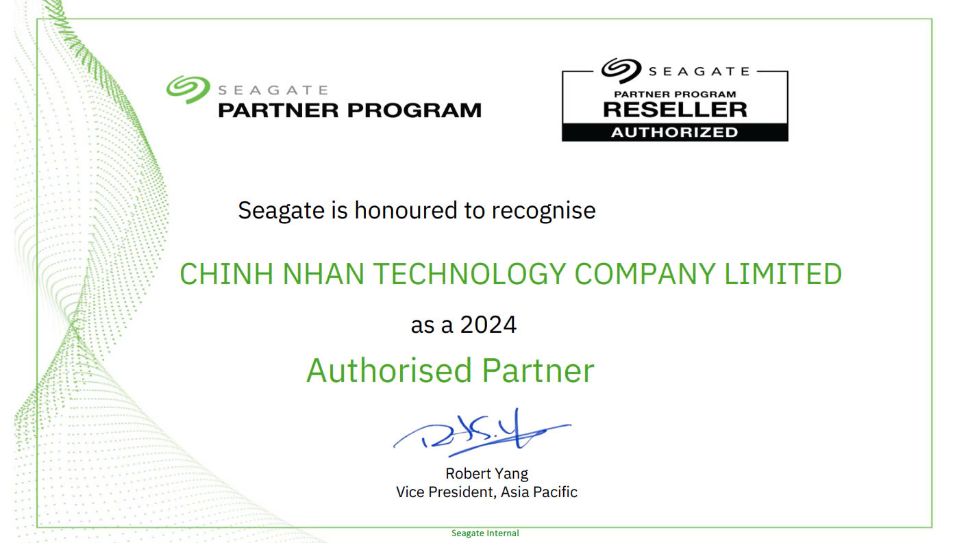 2024 authorised partner Seagate Công Nghệ Chính Nhân