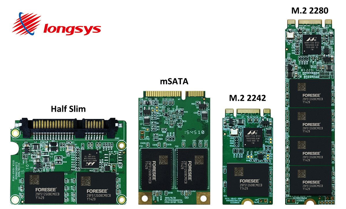 Phân biệt ổ cứng  SSD 2.5, MSATA, M2 SATA, M2 PCLE