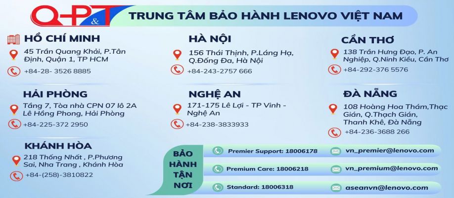 Trung tâm bảo hành Lenovo Việt Nam 2024