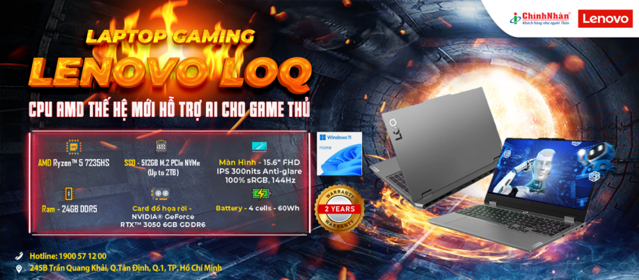 LAPTOP GAMING LENOVO LOQ