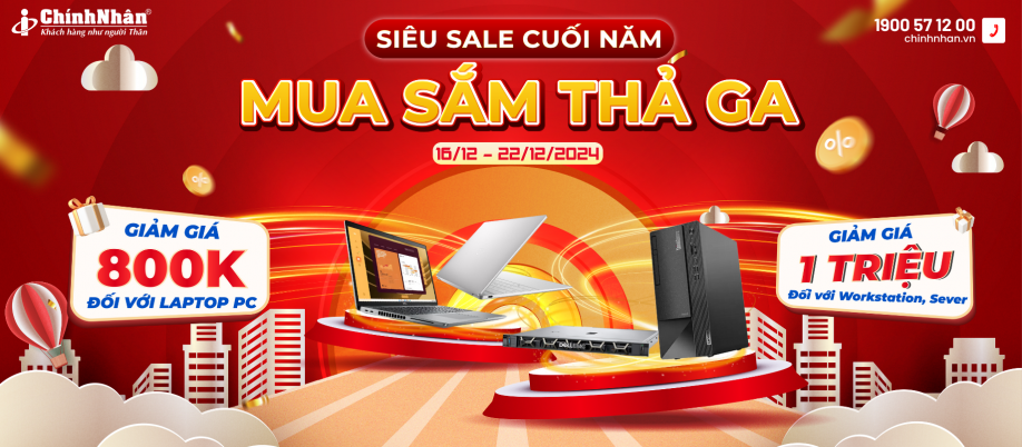 GIẢM GIÁ CUỐI NĂM – SĂN DEAL CÔNG NGHỆ CHÍNH NHÂN TỪ 16-22/12